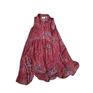 Maeve Anthropologie Paisley Sleeveless Dress Casual‎ Summer Boho Size 6